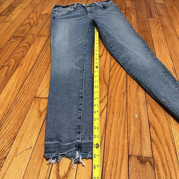 AGOLDE‎ Sophie Raw Hem High Rise Crop Skinny Jeans Size 27 - Picture 7 of 9